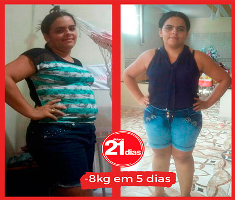 Dieta de 21 dias: antes e depois da Alana