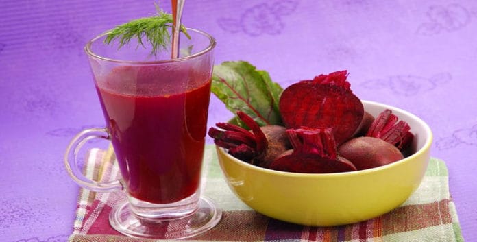 Suco de beterraba com laranja (suco rosa) e seus benefícios