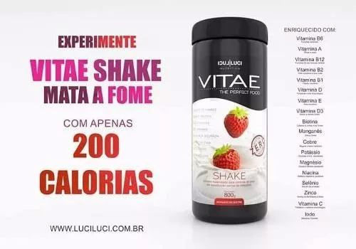 Vitae Shake mata a fome com 200 calorias