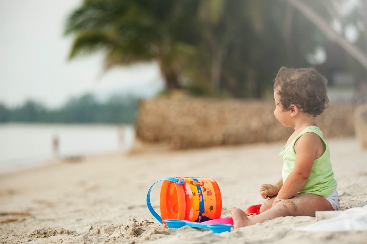 Bebê na praia